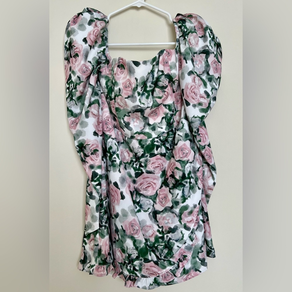 NWT Atoir Contessa Wrap-Effect Floral Mini Dress Size 8 - Picture 5 of 11
